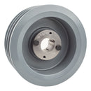 5.5" Triple Groove Pulley fits B Section V-Belt 5L with 1-3/16" Sheave Bushing 3BK57H