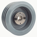 6.5" Triple Groove Pulley fits B Section V-Belt 5L with 1" Sheave Bushing 3BK67H