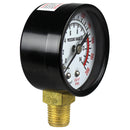 2" Face 200 PSI Pressure Gauge 1/4" MNPT Side Bottom Mount Rolair GA0250200GC
