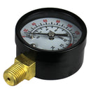 2" Face 200 PSI Pressure Gauge 1/4" MNPT Side Bottom Mount Rolair GA0250200GC