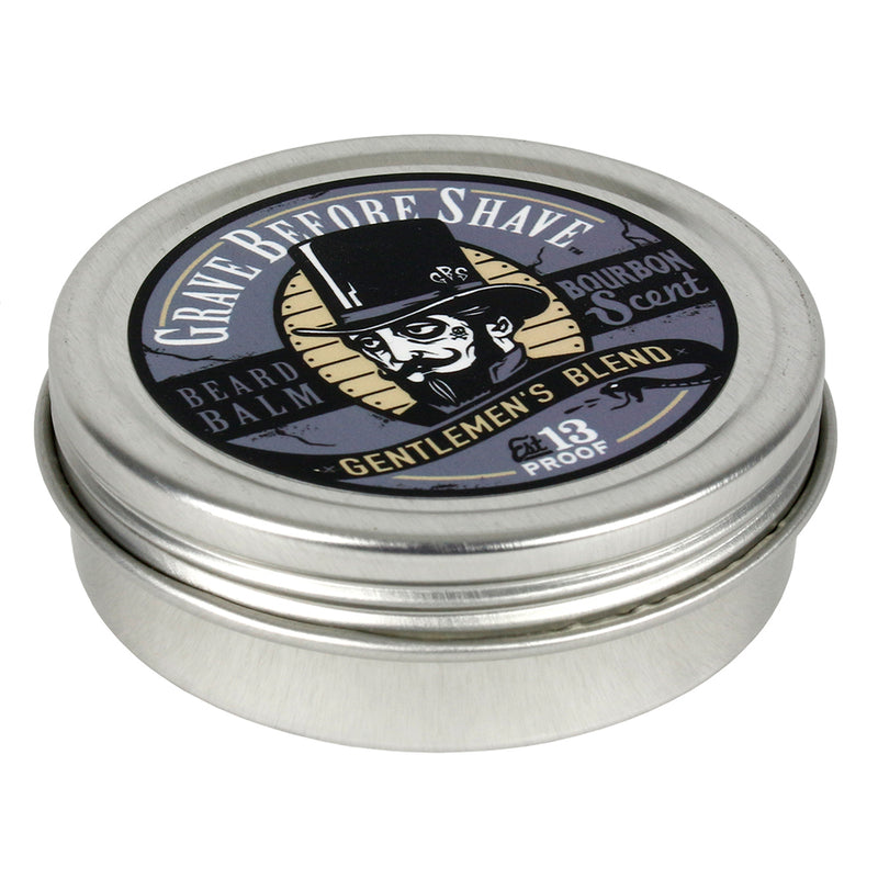 Grave Before Shave Handcrafted Gentlemen's Blend Beard Balm Bourbon Scent 2 Oz