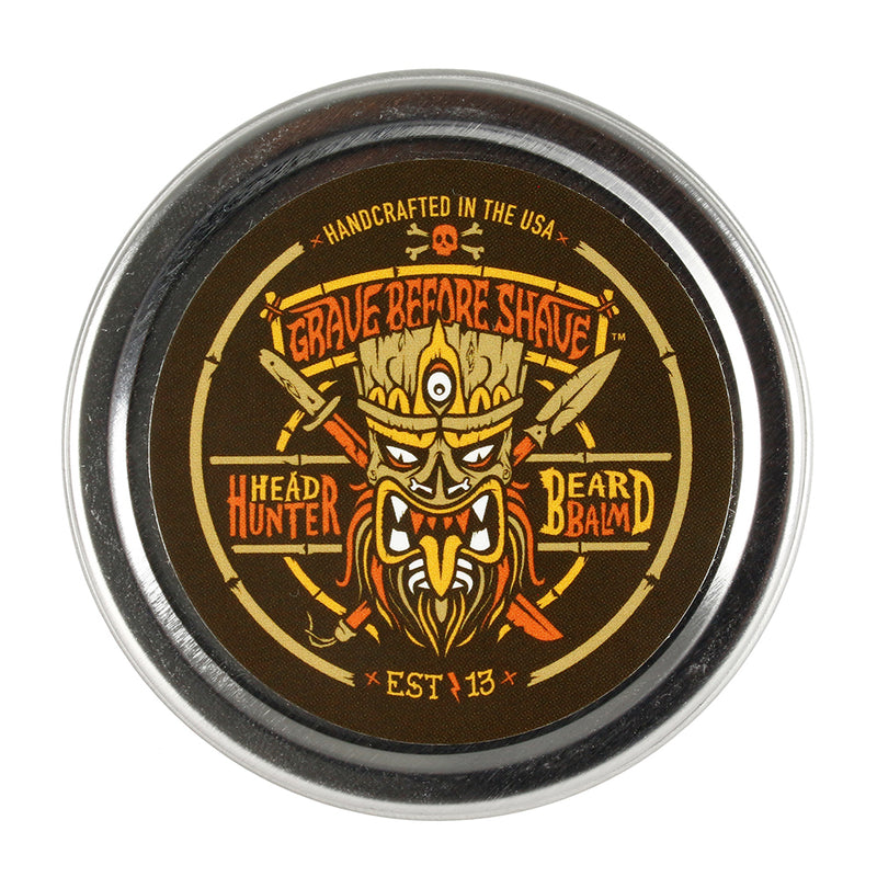 Grave Before Shave Handcrafted Beard Balm Head Hunter Blend Tropical Summer 2 Oz