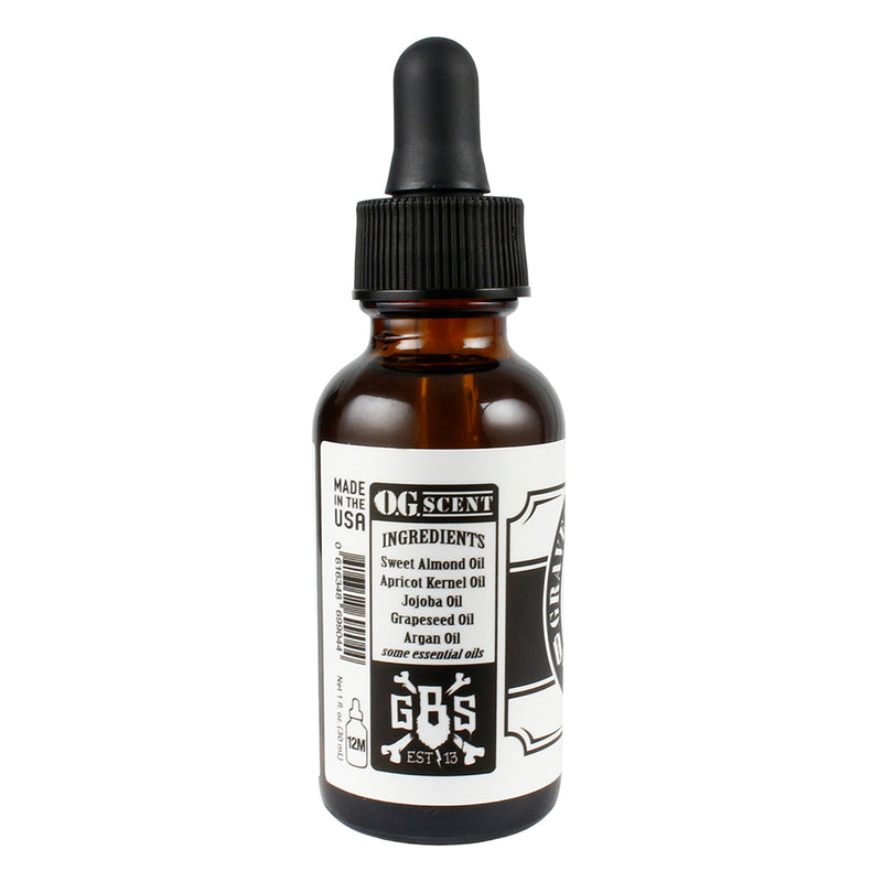Grave Before Shave Beard & Mustache Oil Conditioner OG Blend Dropper 1 Fl Oz