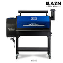 Blazn 36" Grid Iron Pellet Grill & Smoker Blue Fire 702 Sq. In. GRL-A112-0006