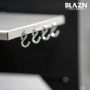 Blazn 36" Grid Iron Pellet Grill & Smoker Blue Fire 702 Sq. In. GRL-A112-0006