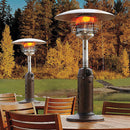 Propane Table Top Heater 21" Tall Portable Steel Bronze Uline H-5221 Gas Patio