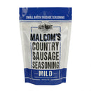 Malcom's Country Sausage Mild Seasoning For Southern Style Breakfast Meats 16 OZ