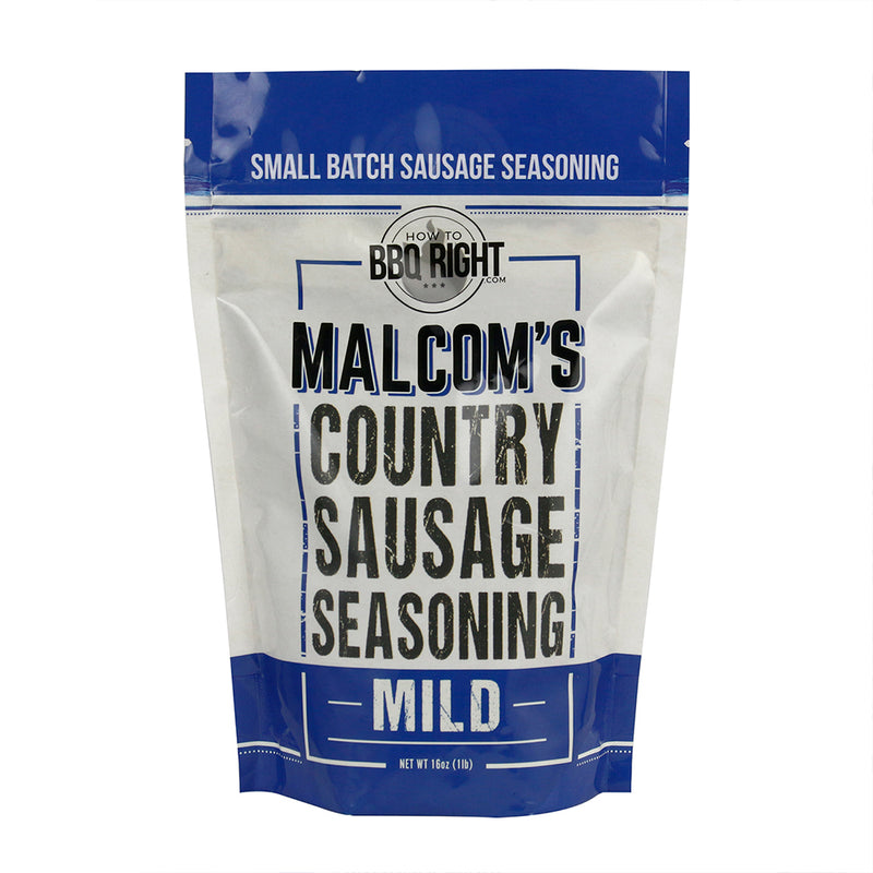 Malcom's Country Sausage Mild Seasoning For Southern Style Breakfast Meats 16 OZ