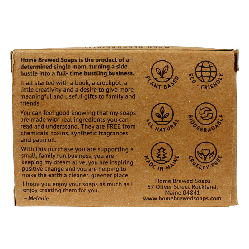 Home Brewed Soaps Winter Mint Beer Soap Bar Face Hands Body All-Natural 3.5 Oz