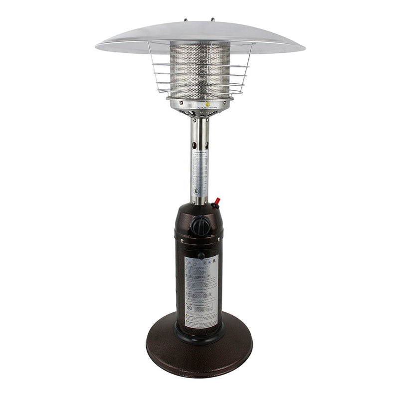 Standing Outdoor Patio Heat Lamp For Table Top Or Floor, Propane Gas 11,000 BTU