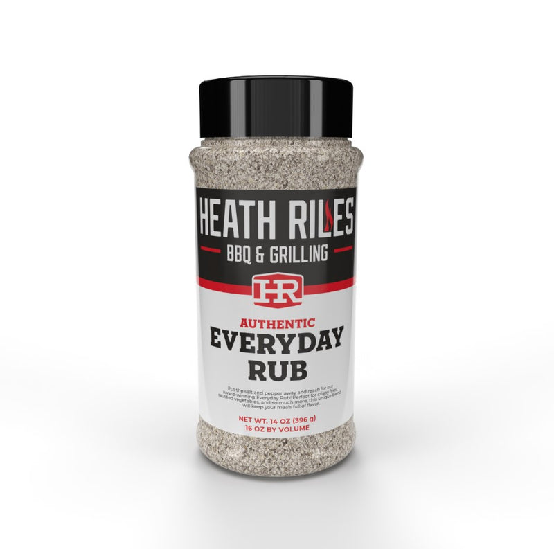 Heath Riles Authentic Everyday Rub 16 Oz Bottle Salt Pepper Garlic 14937