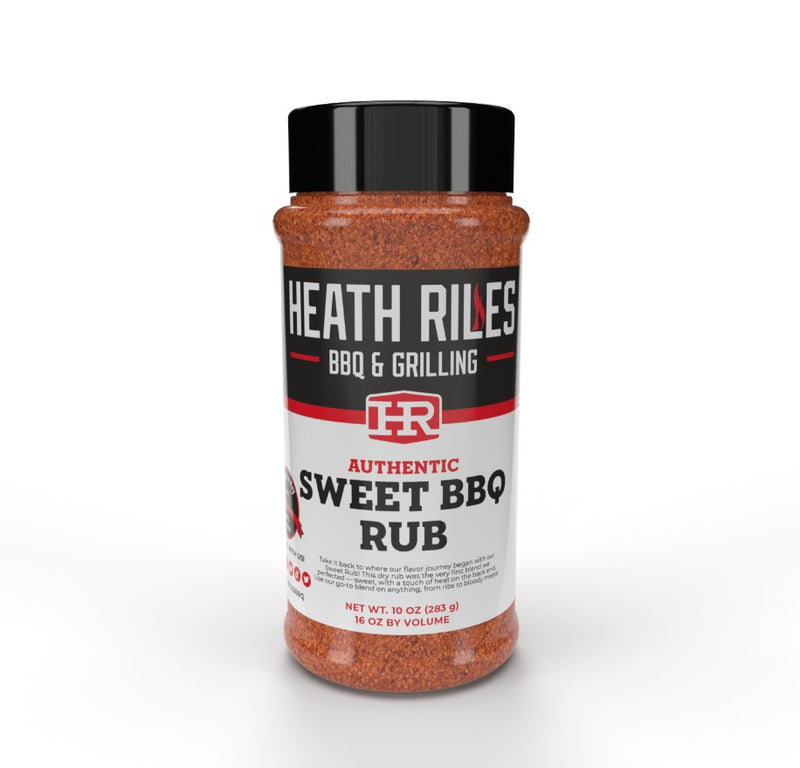 Heath Riles Sweet BBQ Rub 16 Oz Bottle Award Winning Smokey Sweet Heat 14876