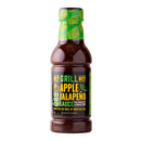 Hey Grill Hey Apple Jalapeno BBQ Sauce Sweet and Spicy 16 Oz Bottle