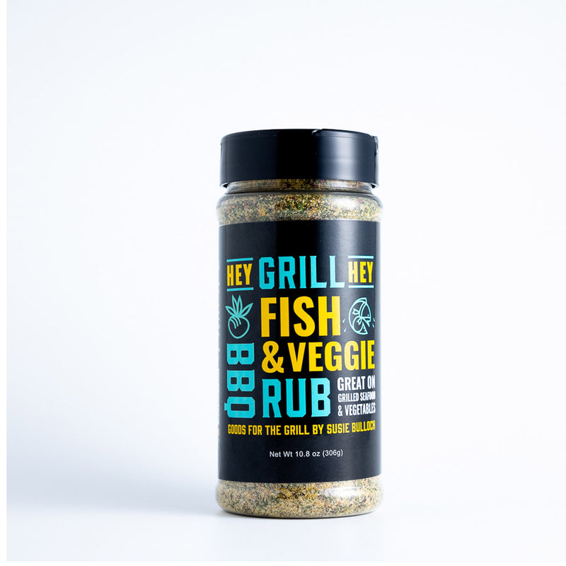 Hey Grill Hey Fish and Veggie BBQ Rub 10.8 Oz MSG-Free Dill Garlic Red Pepper