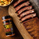 Hey Grill Hey Sweet BBQ Rub 11.7 Oz MSG-Free Brown Sugar Garlic Chili pepper