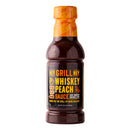 Hey Grill Hey Whiskey Peach BBQ Sauce 16 oz Chicken Fish Pork Onion Vinegar