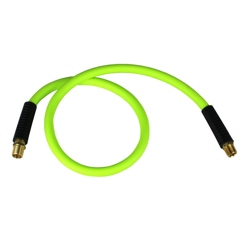 Flexzilla 1/2" x 4' FT Air Hose Whip with 1/2" MNPT Swivel End HFZ1204YW4S
