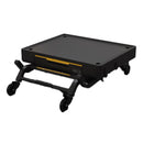 Halo Countertop Collapsible Cart With Drop Down Storage Drawer And Tool Hooks