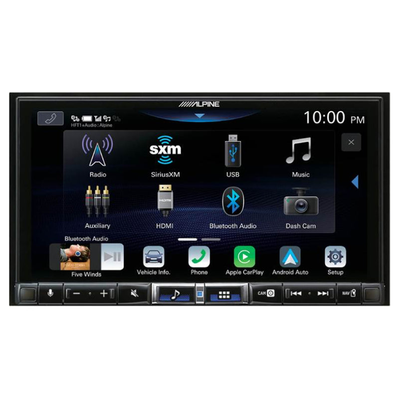 Alpine 7 In Digital Multimedia Receiver Touchscreen Display Double DIN Bluetooth