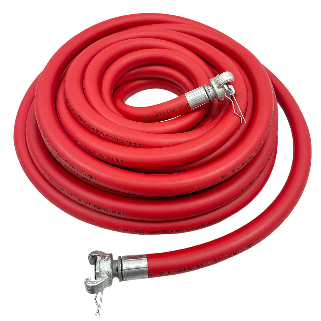 1/4 Inch Polyurethane Air Hose 1/4 Inch Male NPT Fittings 200 PSI