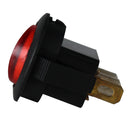 Xscorpion Red Illuminated Round Rocker Switch SPST 12V IRRSR-2