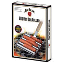 Jim Beam Stainless Steel Hot Dog Roller Holds 5 Dogs Long Wooden Handle JB0172