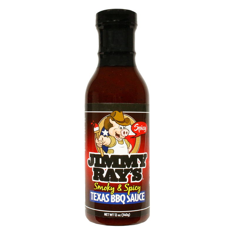 Jimmy Ray's Smoky & Spicy Texas Sweet Southern BBQ Sauce Gluten Free No MSG 12oz