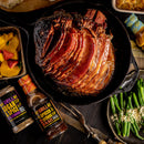 Hey Grill Hey Double Smoked Ham Kit Glaze Seasoning and BBQ Sauce K03403