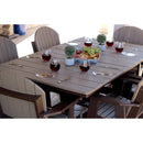 Kanyon Living Dining Height 6ft Rectangle Outdoor Table Black & Cedar Wood K221
