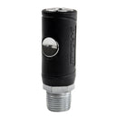 1/2" MNPT Air Coupler 1/4" Body  Push Button Release Industrial Style Safety Plug
K7241