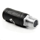 1/2" MNPT Air Coupler 1/4" Body  Push Button Release Industrial Style Safety Plug
K7241