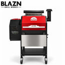 Blazn Grand Slam 24" Pellet Grill Husker Red 468 Sq. Ft. KA-HK002