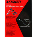 Kicker 46KISL 2 channel Speaker to RCA Converter RoHS Compliant Adapters