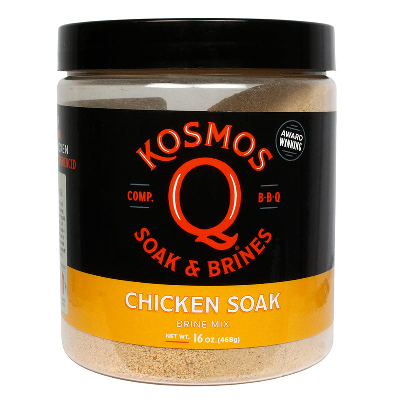 Kosmos Q Soak & Brine Chicken Soak Mix Sugary and Savory 16 Oz Award Winning