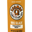 Kosmos Q Pineapple Heat Rib Glaze BBQ Sauce 21 Oz Bottle KOS-PAH