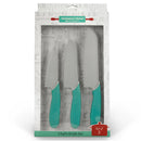 Handstand Kitchen Chef's 3 Piece Knife Set Kid-Safe Nylon Knives KPS-3KNSET