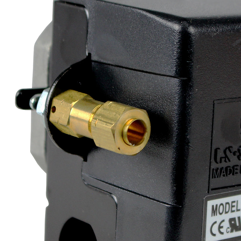 Single Port 25 Amp 95-125 PSI Heavy Duty Air Compressor Pressure Switch