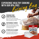 Lane's BBQ Brining Bag Disposable 24x24 For 25 Pound Turkey LANESBAG