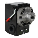 Lefoo 110-150 PSI 4 Port Pressure Switch Air Compressor Control with Unloader 20 Amp LF10-M4