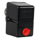 Lefoo LF19-L4S Air Compressor Pressure Switch 95-125 PSI 4 Port 26 Amp Heavy Duty