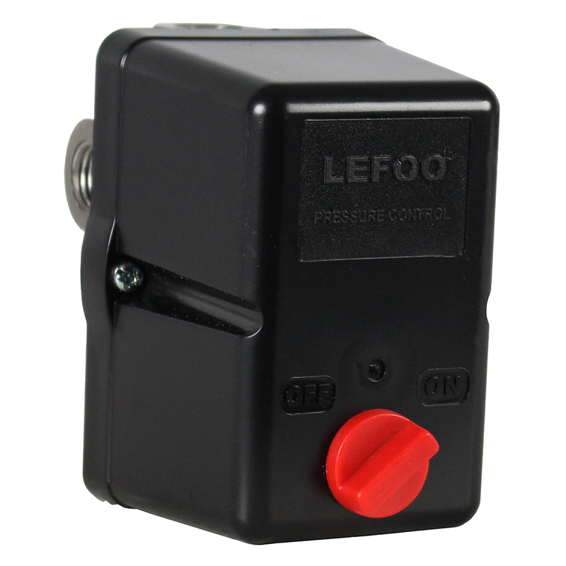 Lefoo LF19-L4S Air Compressor Pressure Switch 95-125 PSI 4 Port 26 Amp Heavy Duty