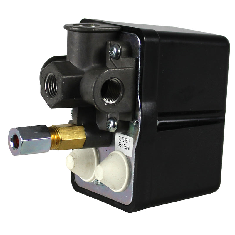 Lefoo LF19-L4S Air Compressor Pressure Switch 95-125 PSI 4 Port 26 Amp Heavy Duty
