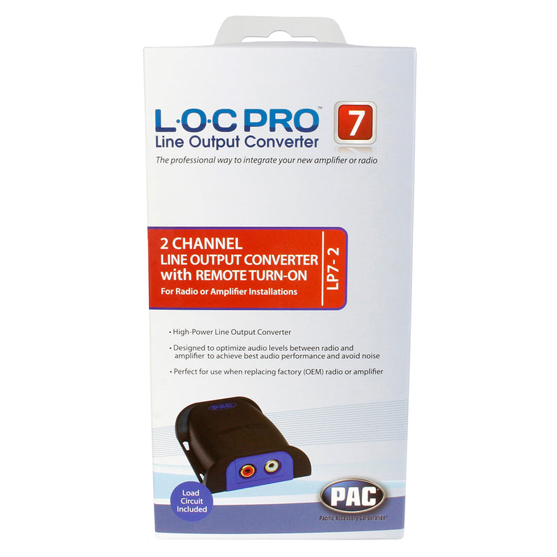 PAC LOCPRO 2 Channel Adjustable Line Output Converter With Remote Turn on LP7-2