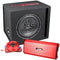 DS18 10" 400 Watt Bass Amp 4 Ohm Sub Woofer Package Ported Enclosure LSE-110A