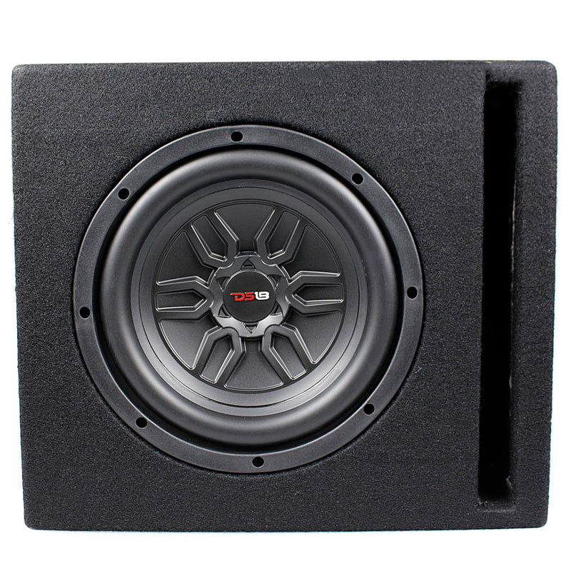 DS18 10" 400 Watt Bass Amp 4 Ohm Sub Woofer Package Ported Enclosure LSE-110A