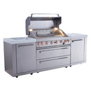 Mont Alpi 6 Burner Island Grill 115,000 BTU Stainless Steel MAi805
