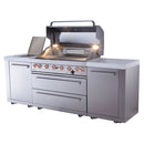 Mont Alpi 6 Burner Island Grill 115,000 BTU Stainless Steel MAi805