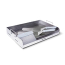 Mont Alpi Stainless Steel Griddle Insert Cutter 2 Spatulas Stainless Steel MASHP