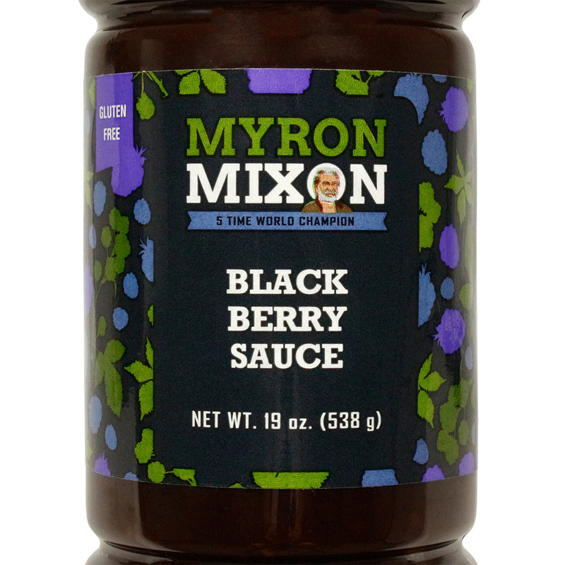 Myron Mixon Blackberry BBQ Sauce Sweet & Tangy Pork Poultry Gluten Free 19 Ounce