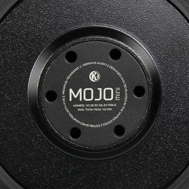 Memphis Audio Mojo Mini 6.5" Subwoofer 700W RMS 1400W Peak 1 Or 2 Ohm MJM612